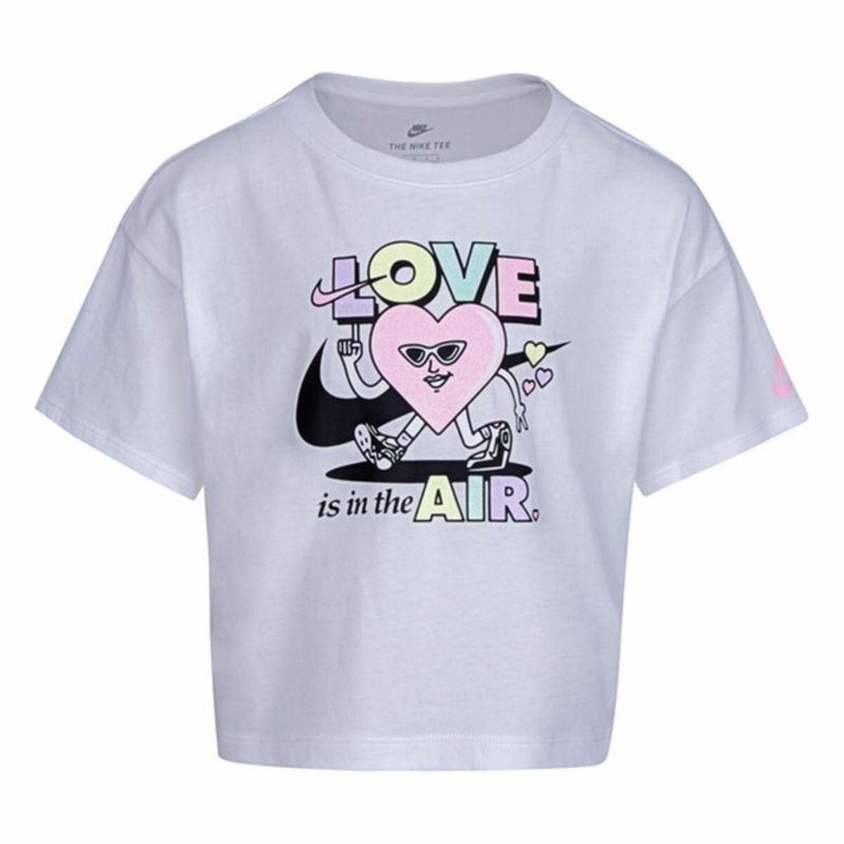 Børne Kortærmet T-shirt Nike Knit Girls Syren 5 år