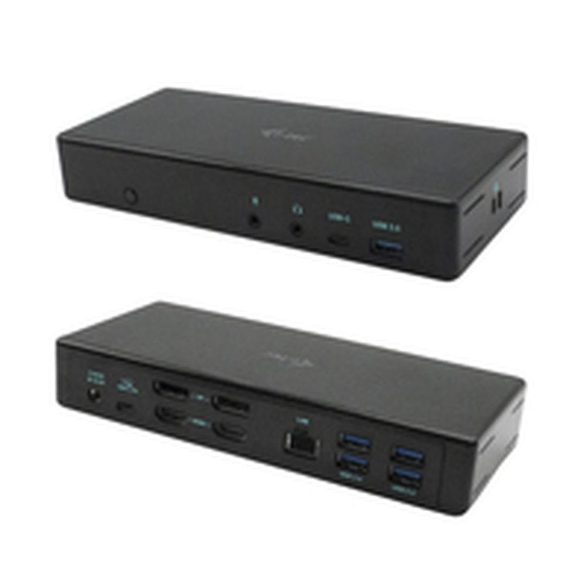 USB Hub i-Tec C31QUATTRODOCKPD Sort