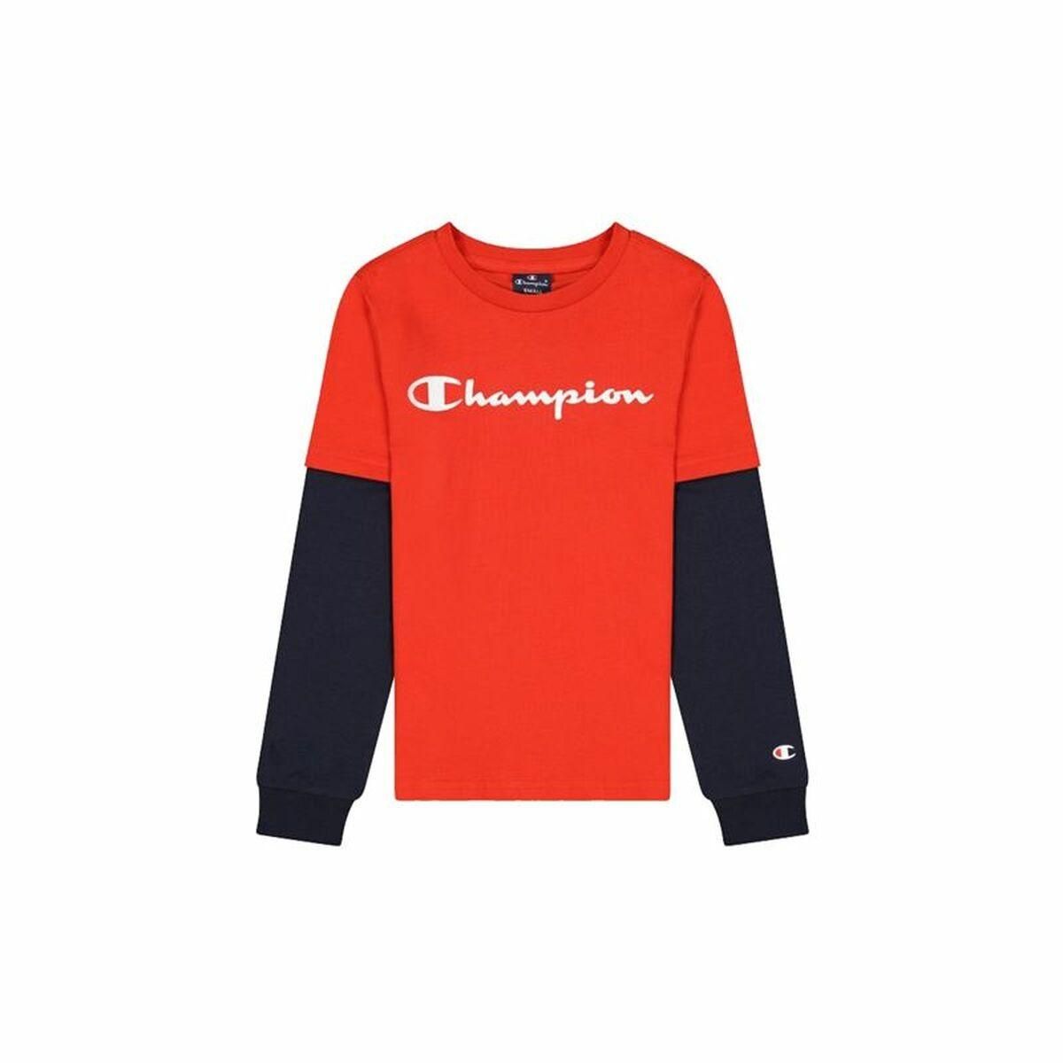 Langærmet T-shirt til Børn Champion Rød 3-4 år