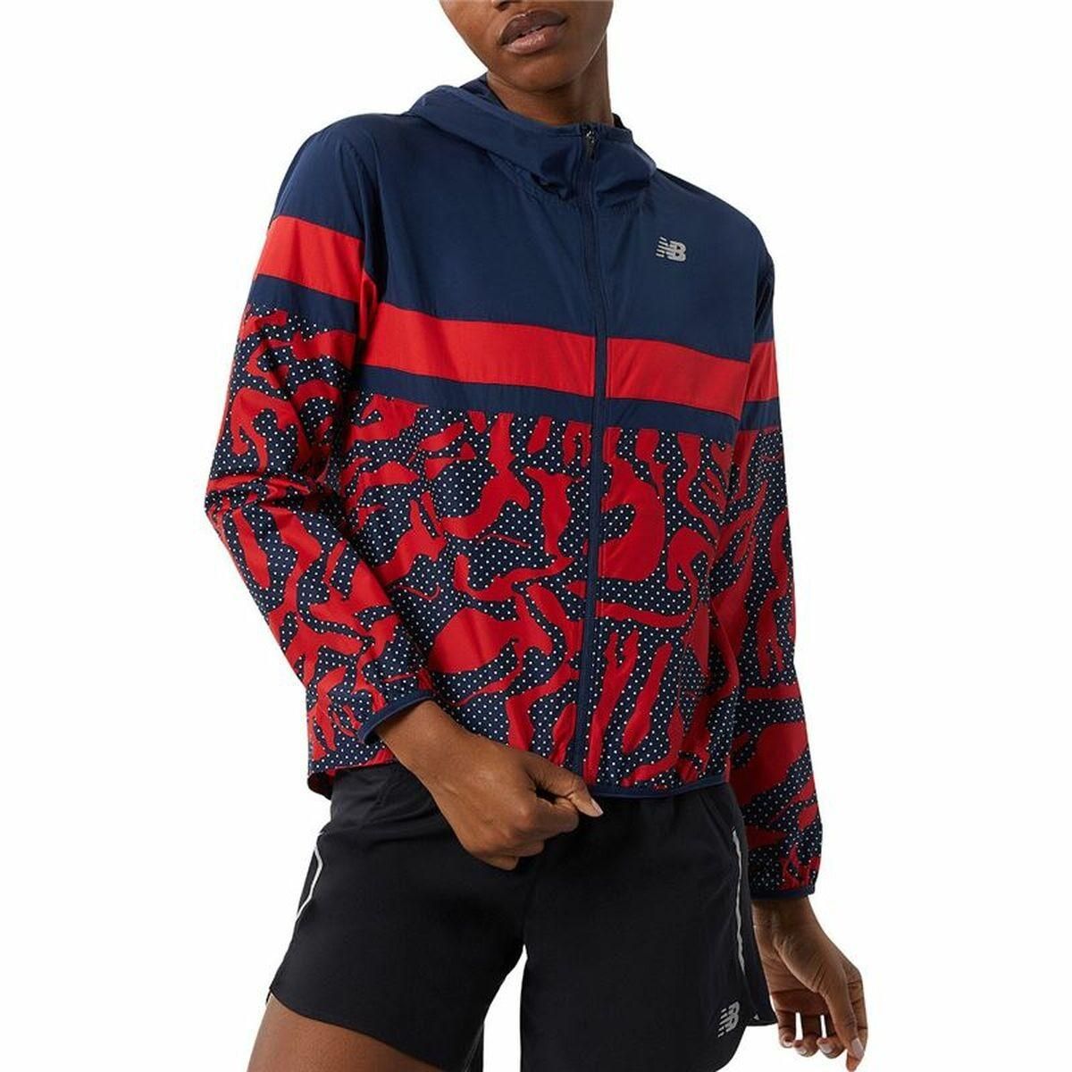 Sportsjakke til damer New Balance Printed Accelerate Blå XS