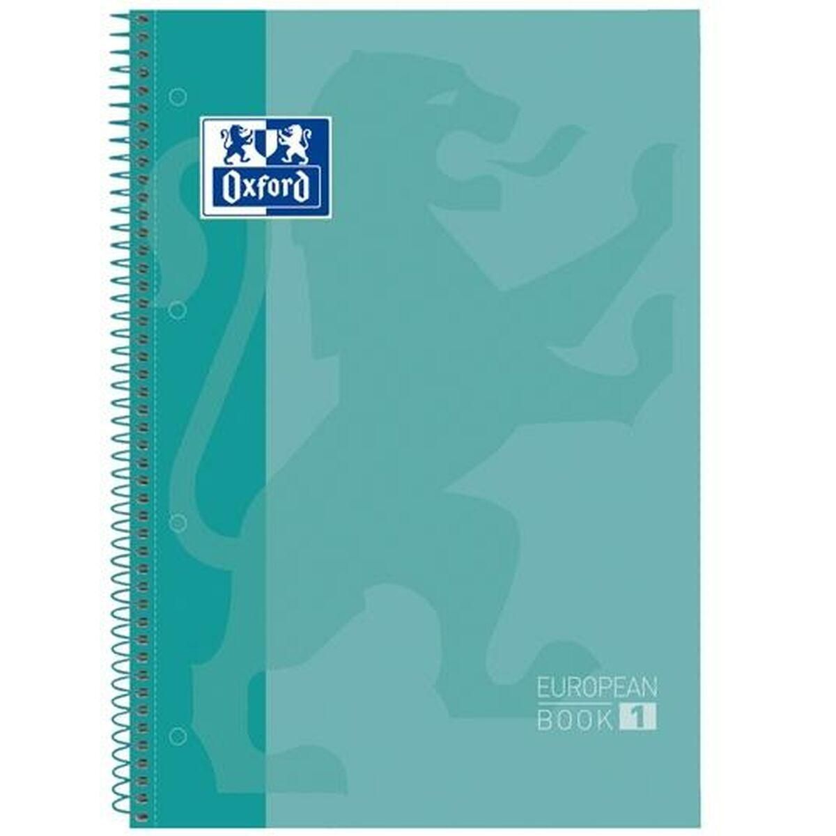 Notesbog Oxford European Book Ice Mint A4 5 Dele