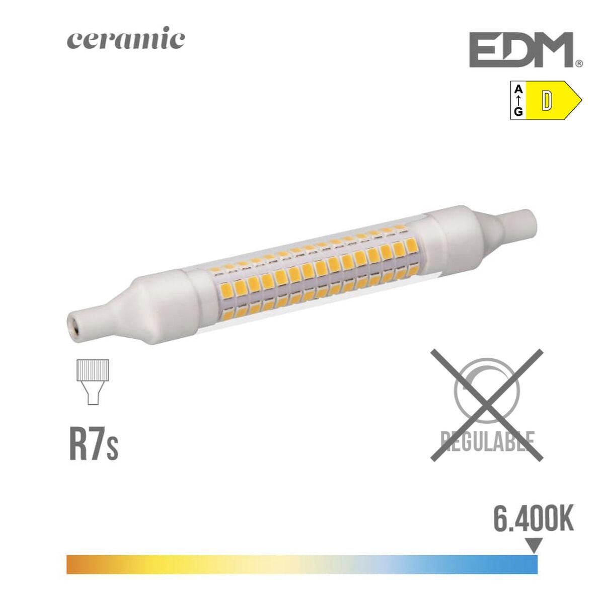 LED-lampe EDM Lineær D 9 W R7s 1100 Lm Ø 1,5 x 11,8 cm (6400 K)