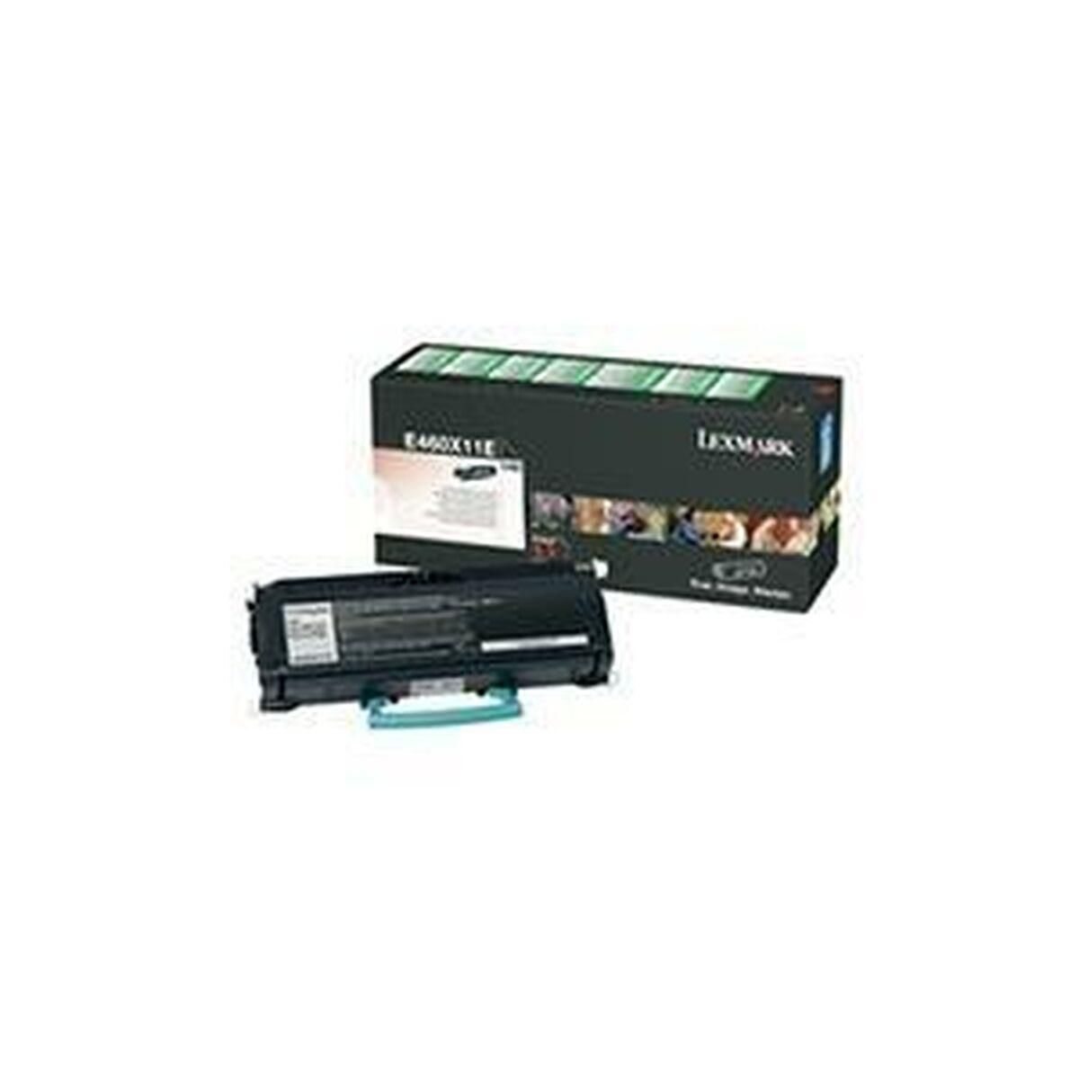 Toner Lexmark E460X31E Sort