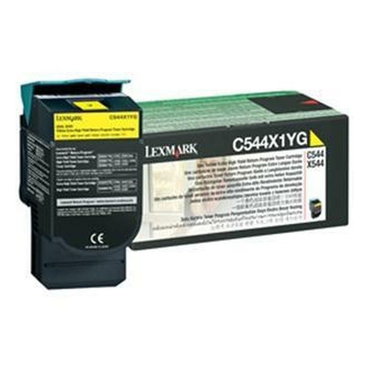 Toner Lexmark C544X1YG Gul