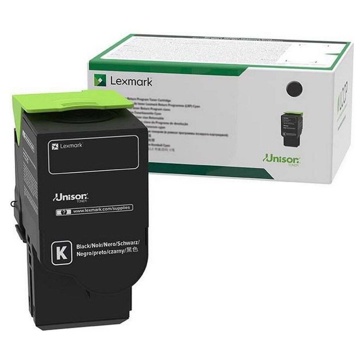 Toner Lexmark C2320K0 Sort