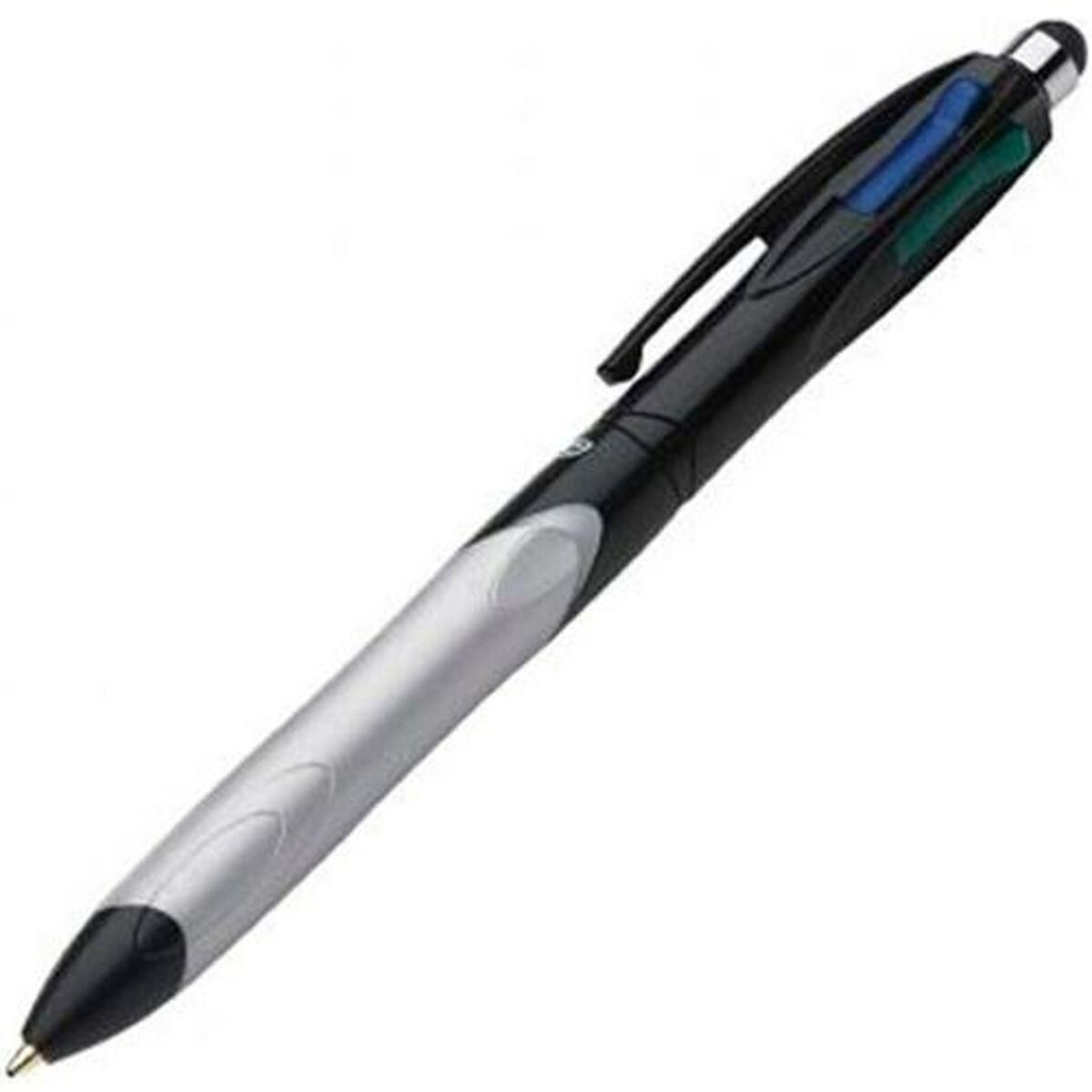 Pen med flydende blæk Bic Cristal Stylus 4 farver 0,4 mm (12 Dele)