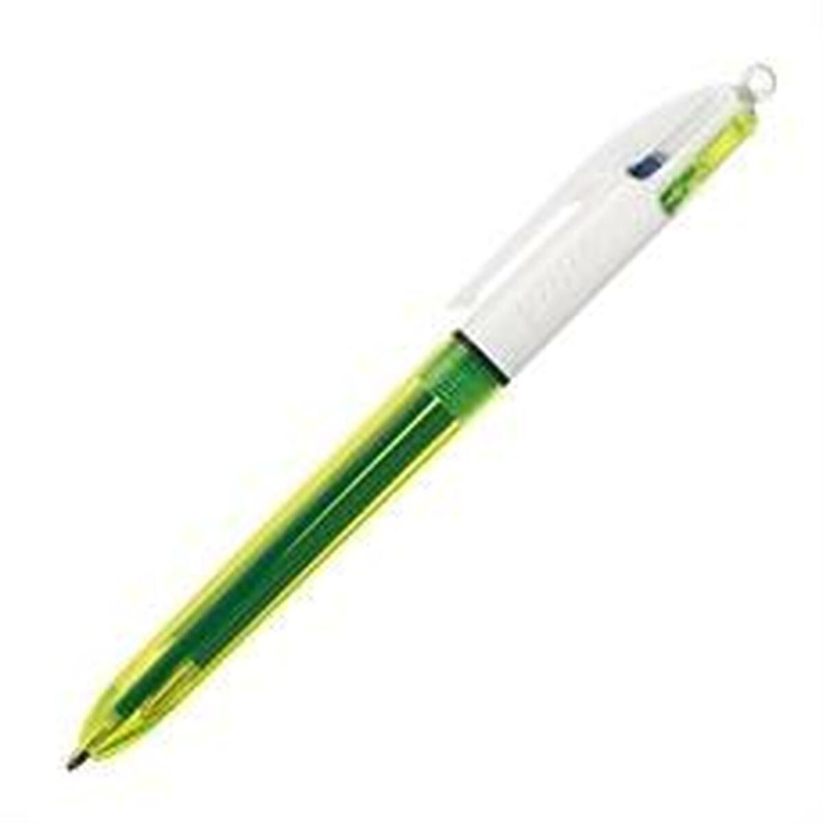 Kuglepen Bic Fluor 4 farver Fluorescerende 12 Dele