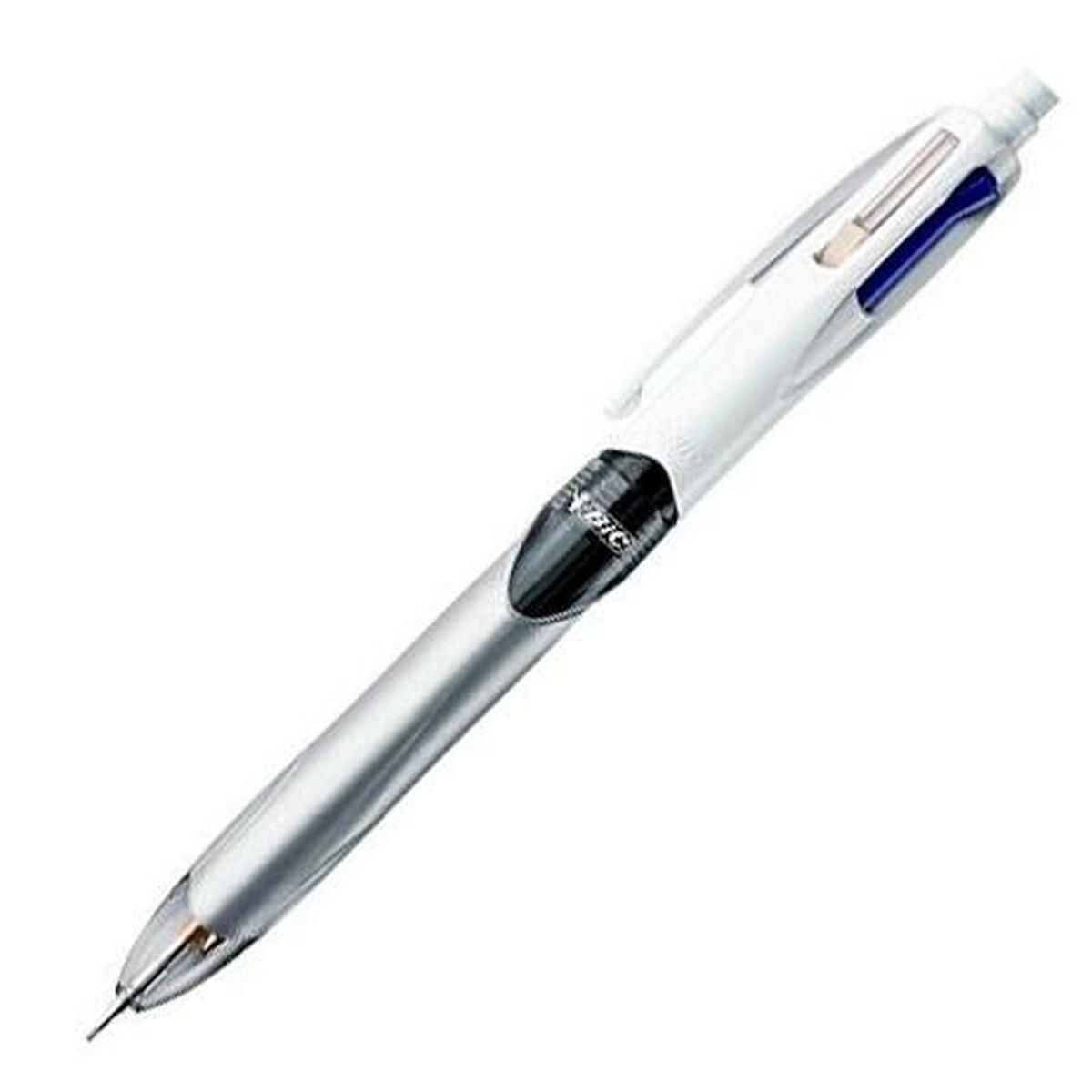 Pen med flydende blæk Bic 4Colours Stiftholder 3 farver Multifarvet 0,4 mm 0,7 mm (12 Dele)