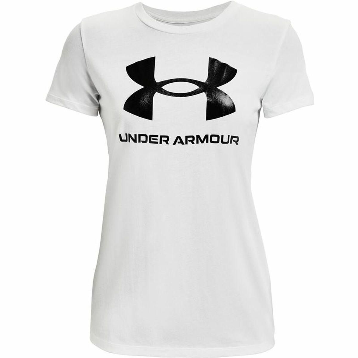 Kortærmet T-shirt til Kvinder Under Armour Sportstyle Hvid XS