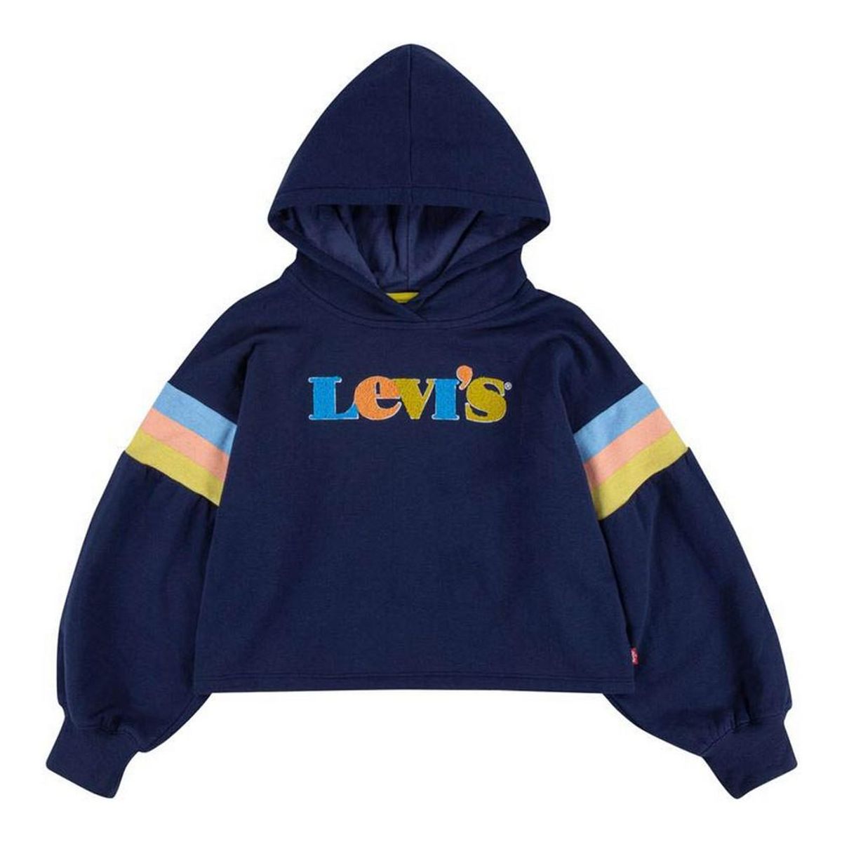 Sweatshirt til Børn Levi's Full Sleeve High Rise Mørkeblå 14 år