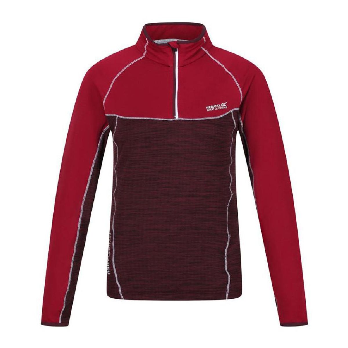 Fleecefor Regatta Hepley Lightweight Half-Zip Mørkerød 8