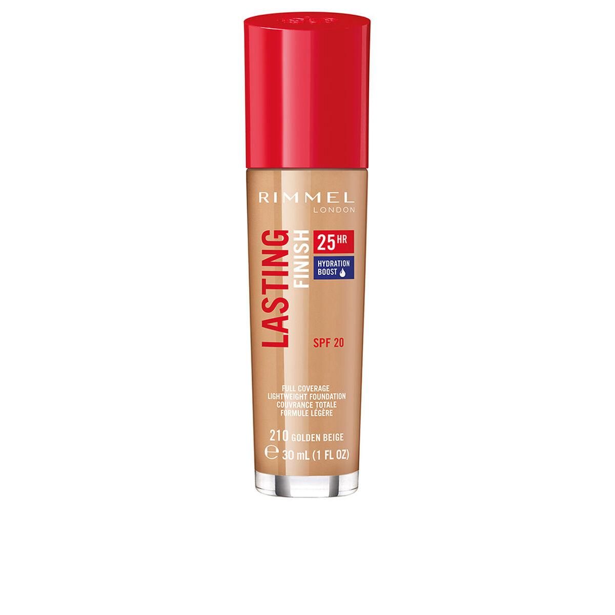 Flydende makeup foundation Rimmel London Lasting Finish Nº 210 Spf 20