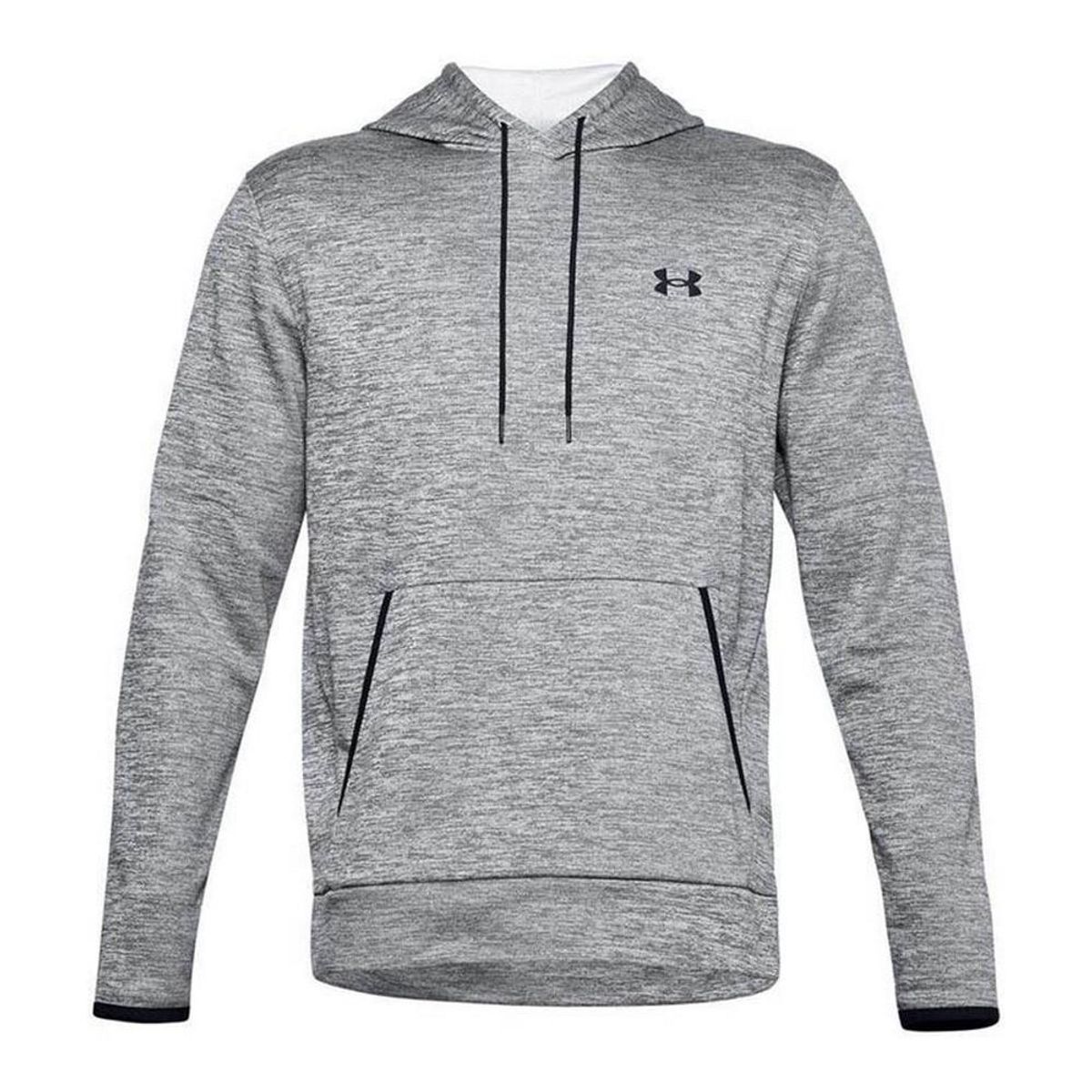 Hættetrøje til Mænd Under Armour Fleece Twist Mørkegrå M