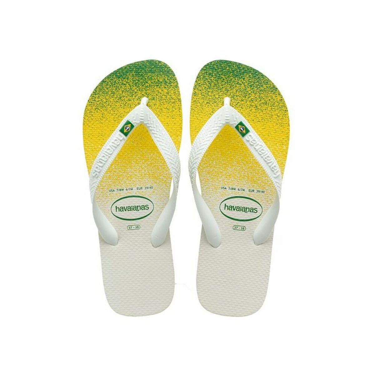 Klipklappere til mænd Havaianas Brasil Fresh Gul 43-44