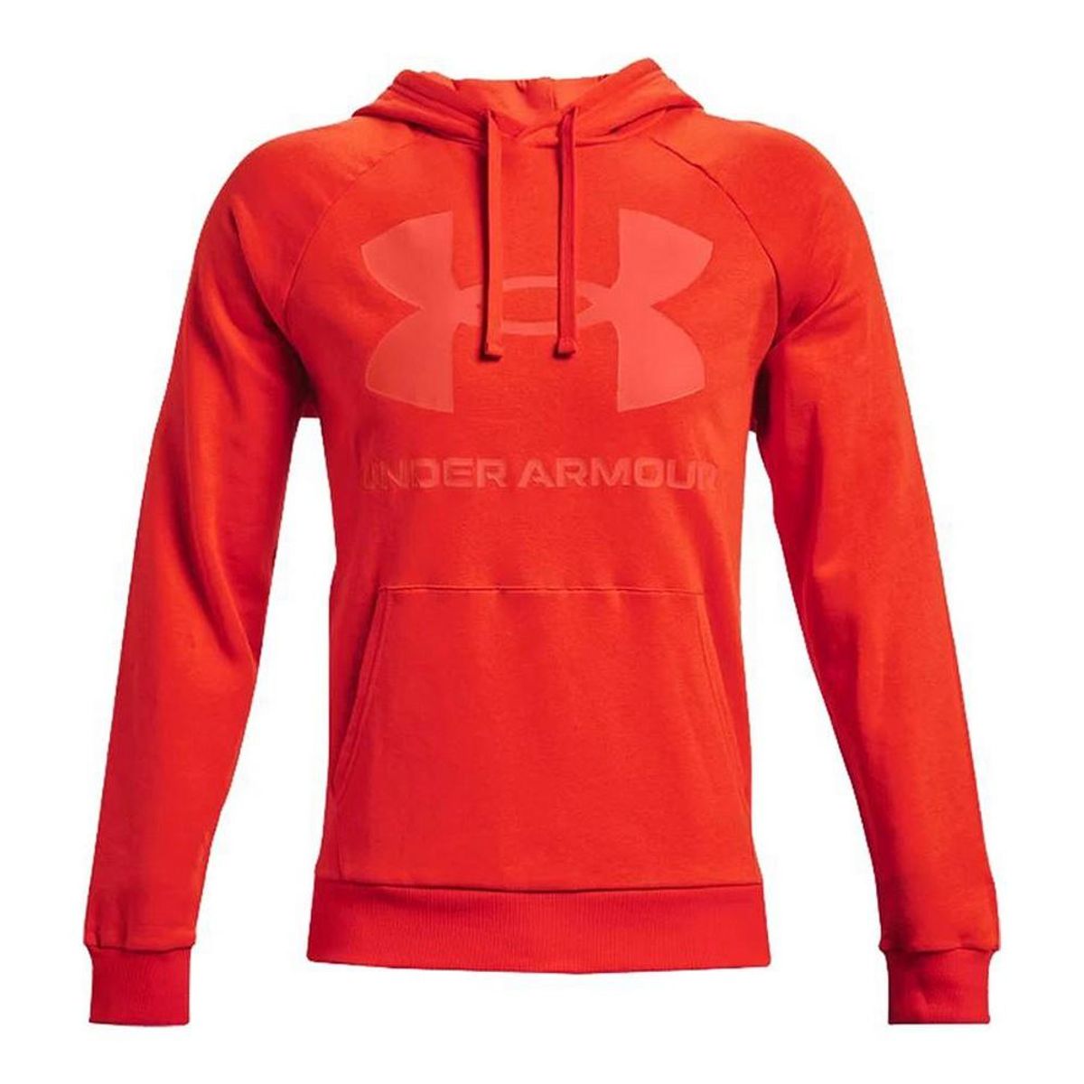 Hættetrøje til Mænd Under Armour Rival Fleece Big Logo Orange S