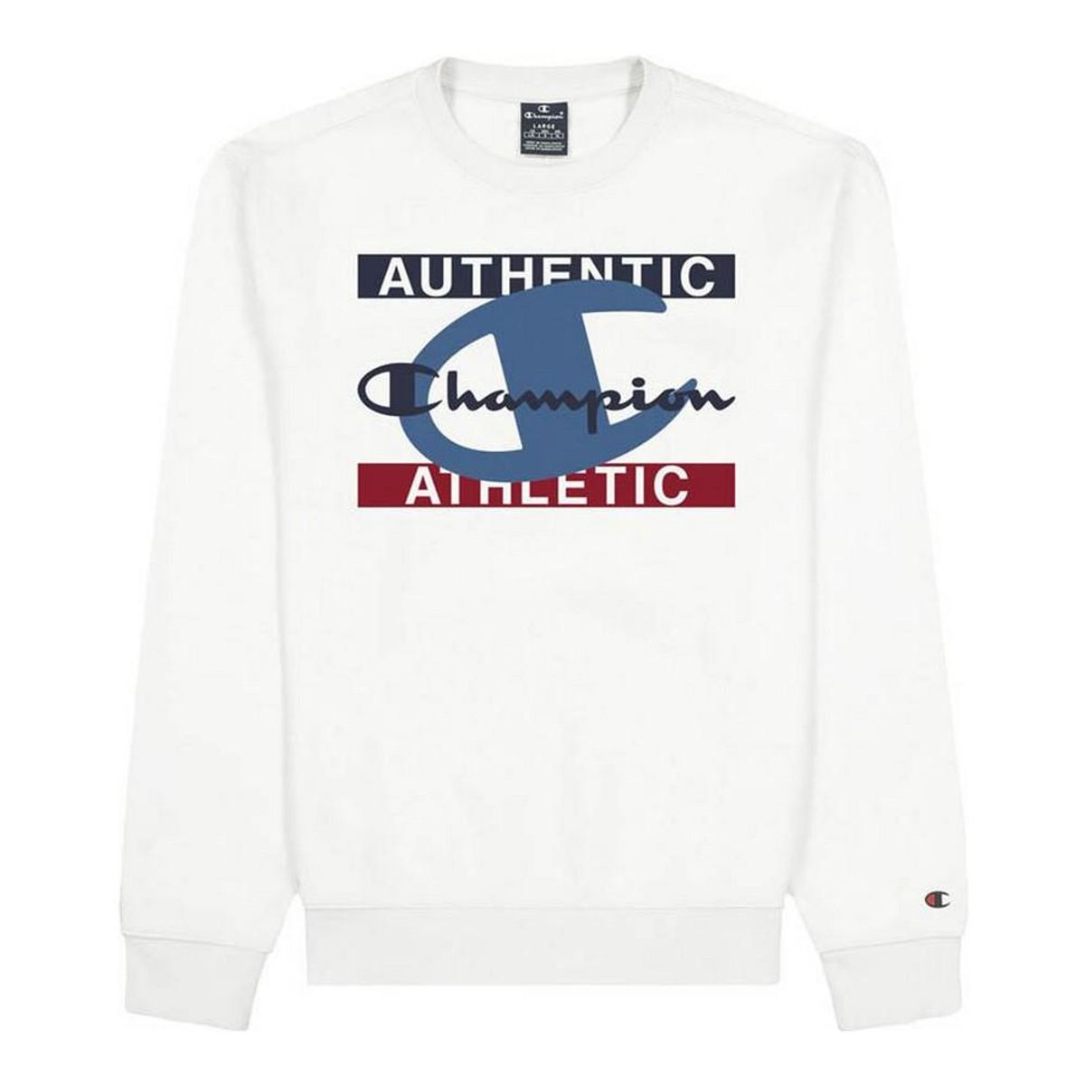 Sweaters uden Hætte til Mænd Champion Authentic Athletic Hvid L