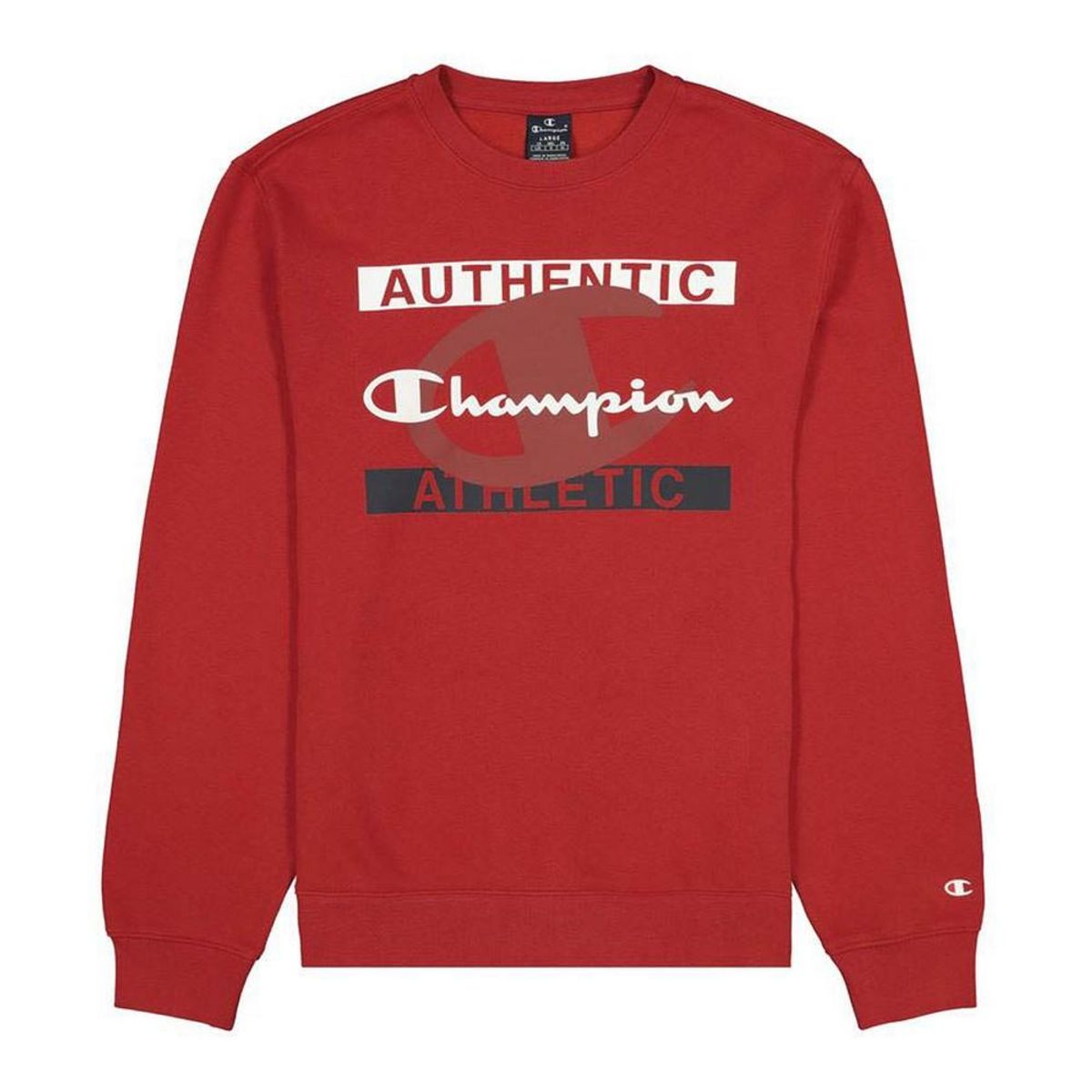 Sweaters uden Hætte til Mænd Champion Authentic Athletic Rød S