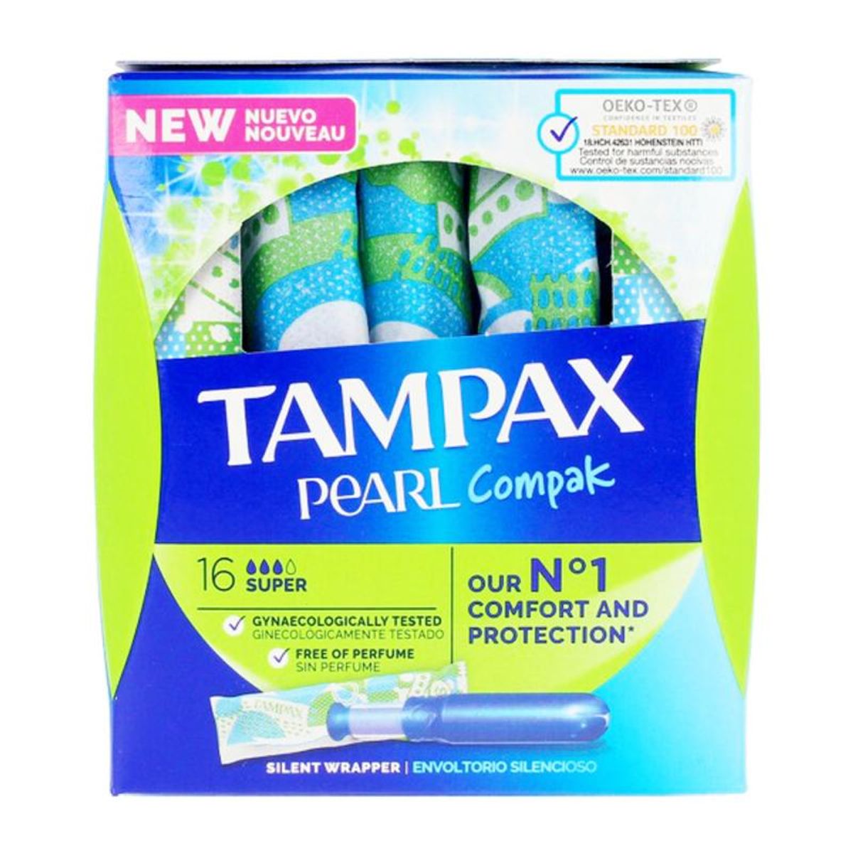 Super tamponer PEARL Tampax Tampax Pearl Compak (18 uds) 18 uds