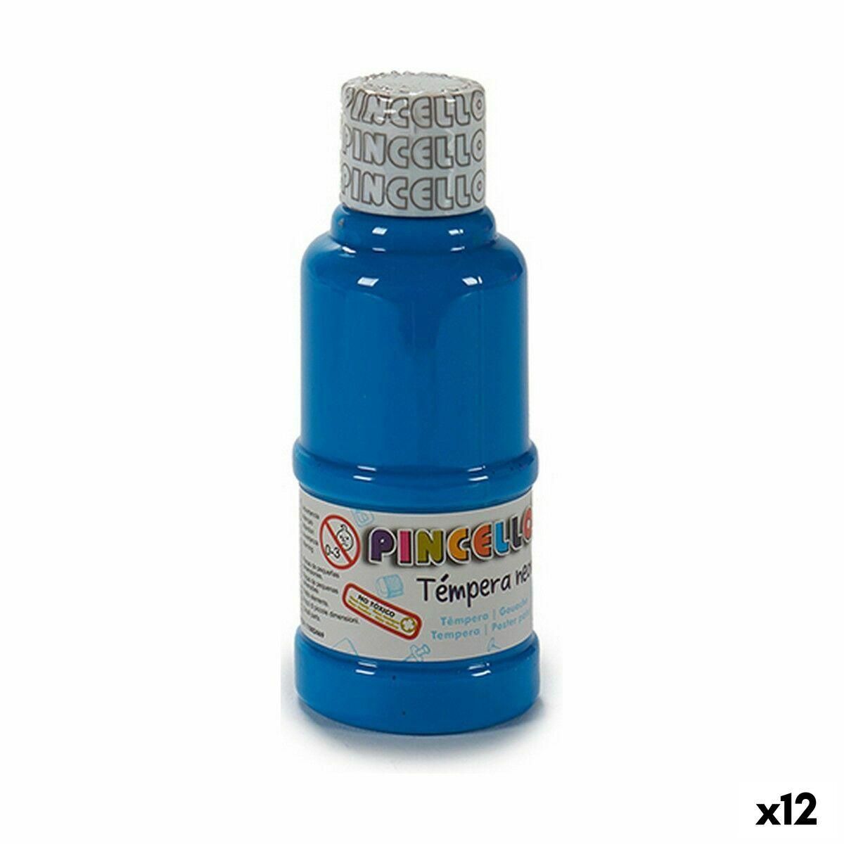 Tempera Neon Blå 120 ml (12 enheder)