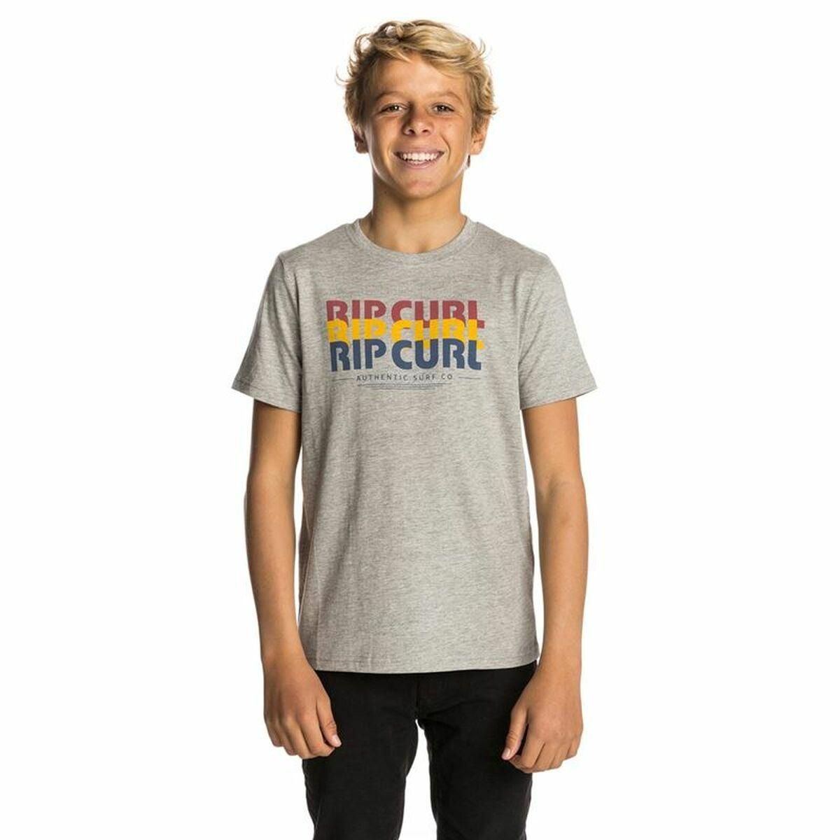 Kortærmet T-shirt til Børn Rip Curl Big Mama Grå 8 år