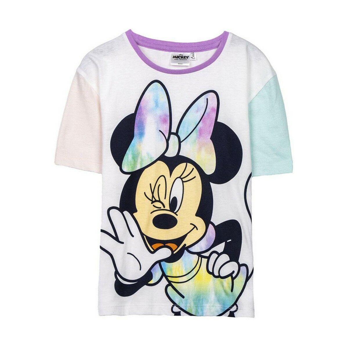 Børne Kortærmet T-shirt Minnie Mouse Mørk grøn Multifarvet 6 år