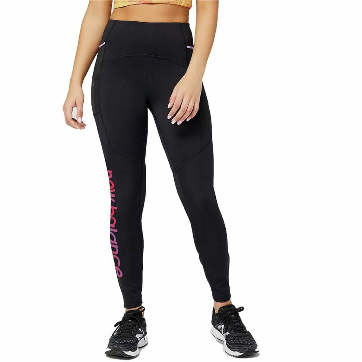 Sport leggings til kvinder New Balance Impact Run AT Heat Tight Sort S