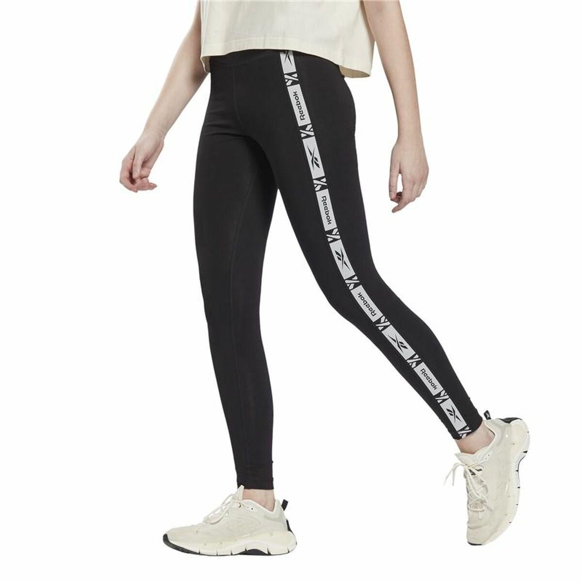 Sport leggings til kvinder Reebok TE Tape Sort S