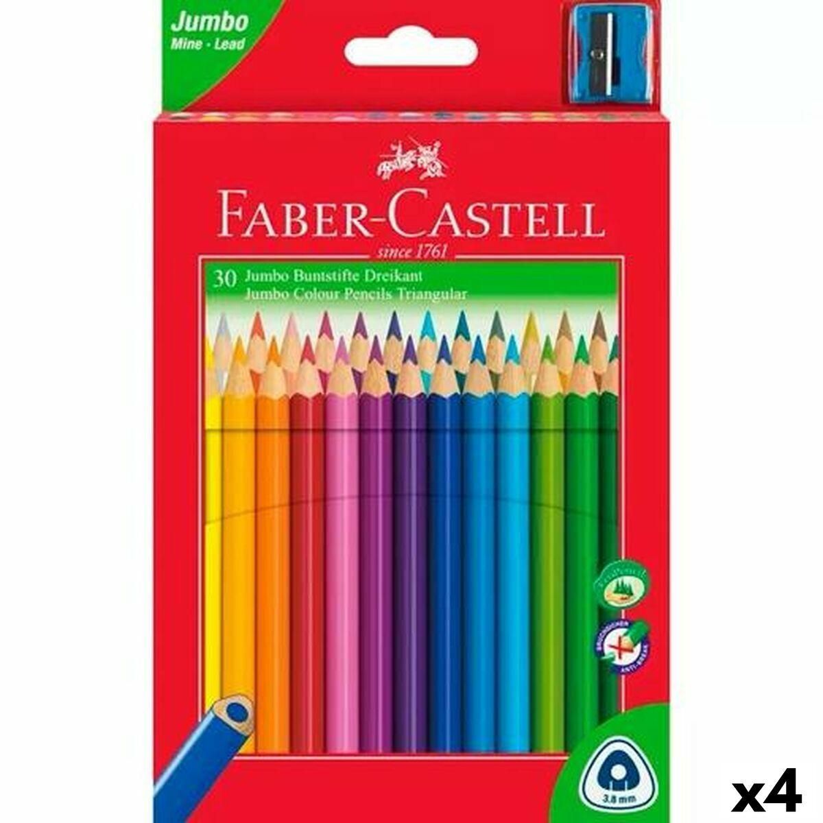 Farveblyanter Faber-Castell Multifarvet 4 Dele