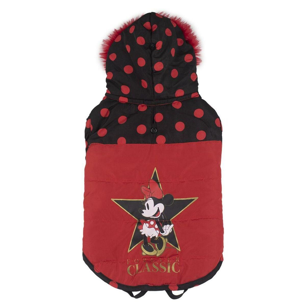 Hundefrakke Minnie Mouse Sort Rød XXS