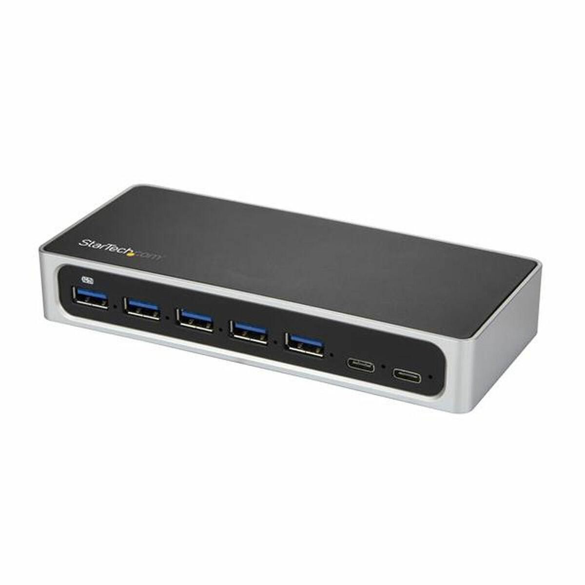 USB Hub Startech HB30C5A2CSC Sort Sølvfarvet Sort/Grå