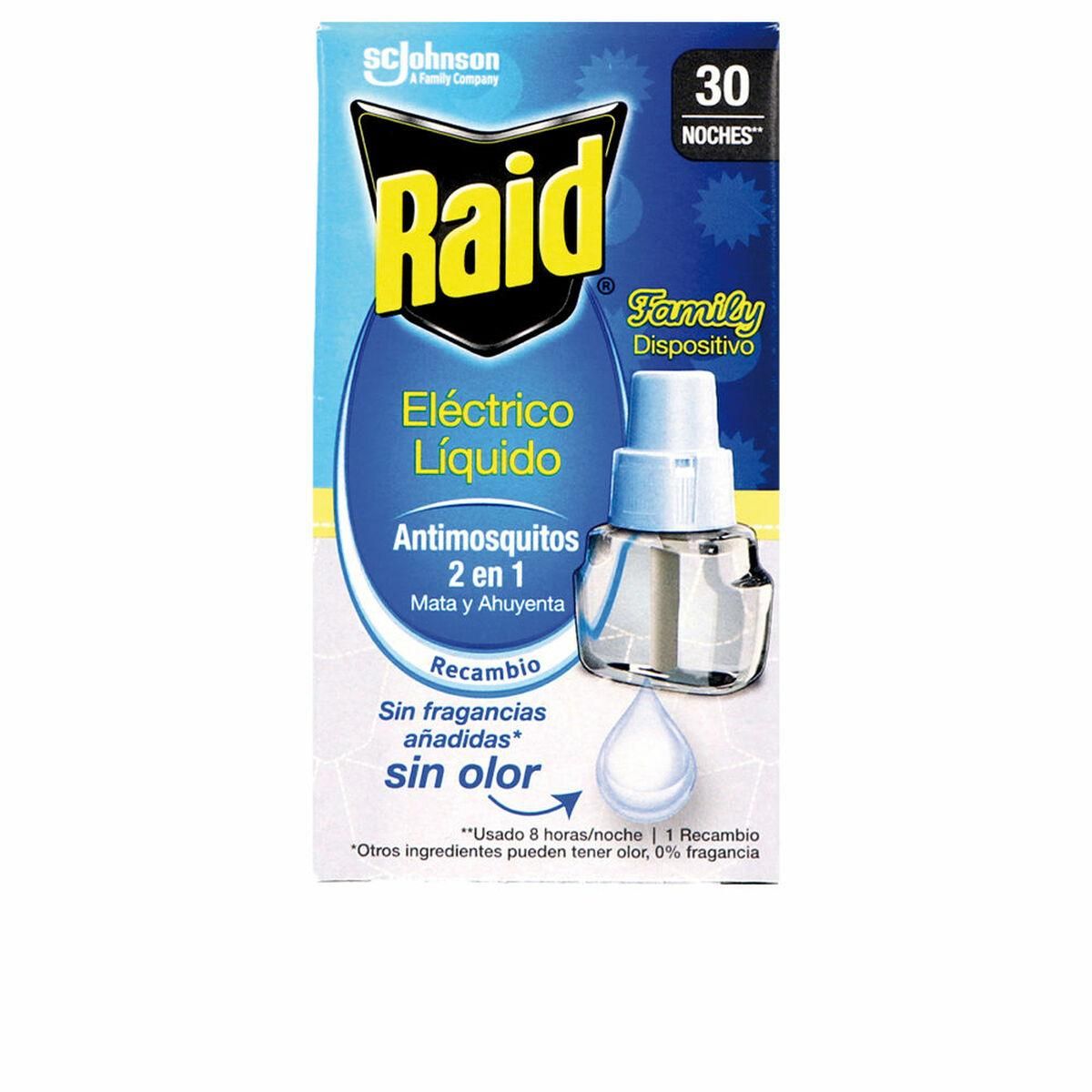 Anti-myg udskiftning Raid Family Antimosquitos 30 Nat