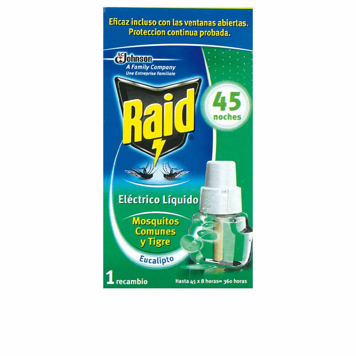 Anti-myg udskiftning Raid Proteccion Antimosquitos Eucalipto Eukalyptus 45 Nat