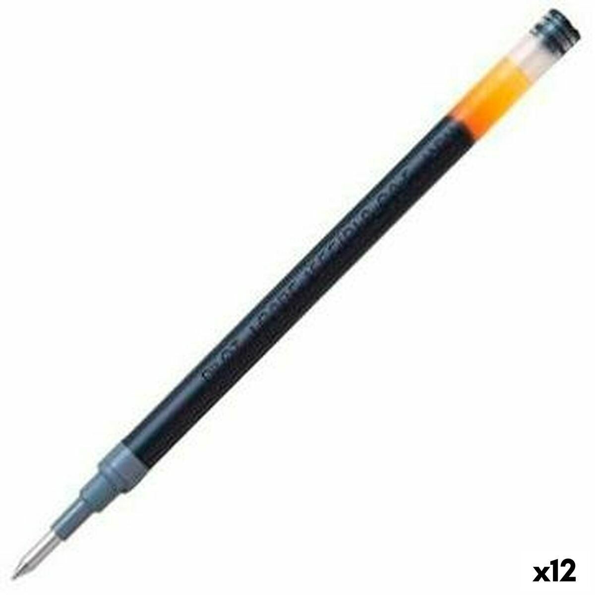 Refill til kuglepen Pilot G2 0,4 mm Sort (12 enheder)