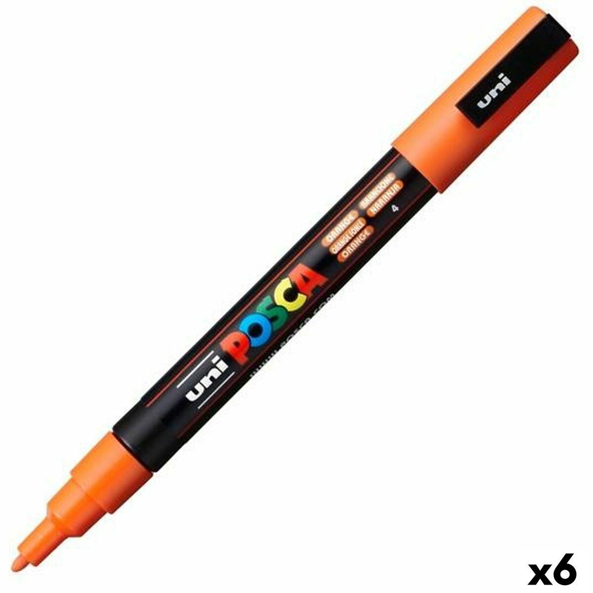 Markør POSCA PC-3M Orange (6 enheder)