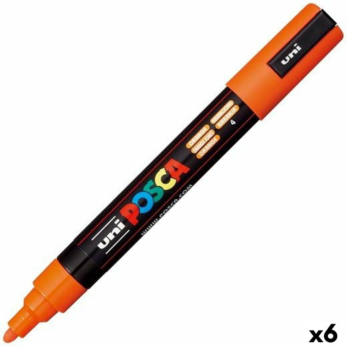 Markør POSCA PC-5M Orange (6 enheder)