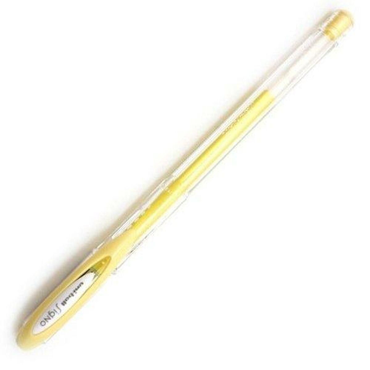 Pen med flydende blæk Uni-Ball Rollerball Signo Angelic Colour UM-120AC Gul 0,45 mm (12 Dele)