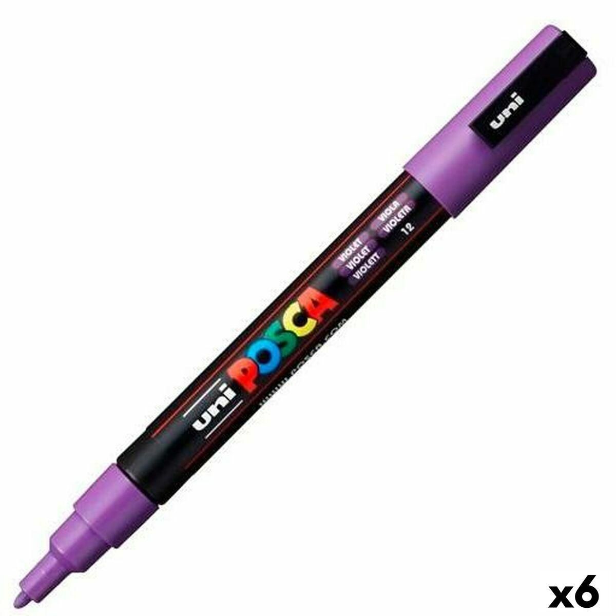 Markør POSCA PC-3M Violet (6 enheder)