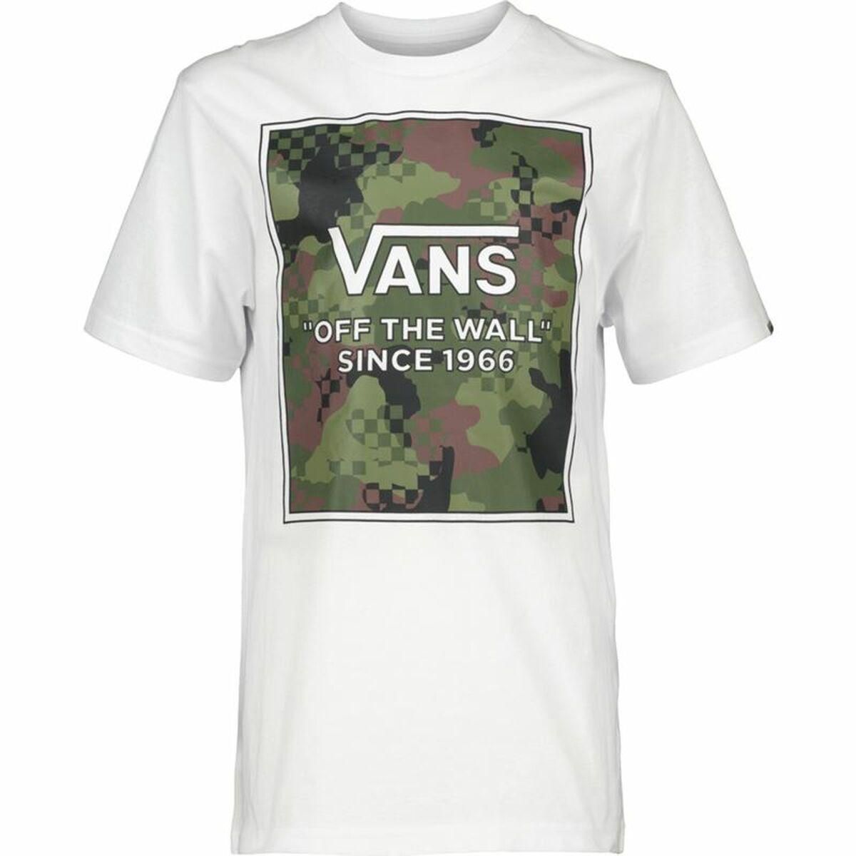 Kortærmet T-shirt til Mænd Vans Camo Check Hvid XL