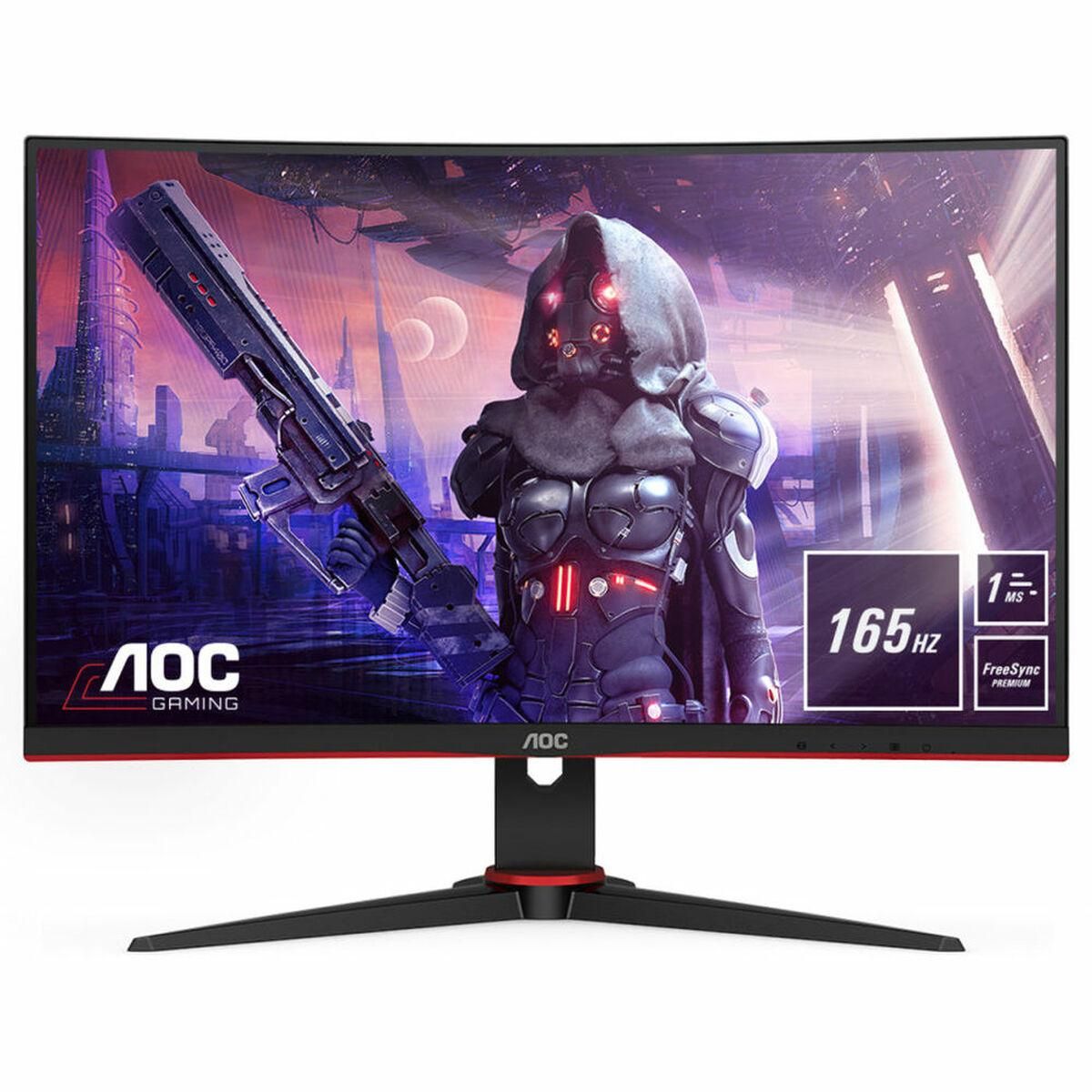 Skærm AOC C24G2AE/BK 23,6" WLED Buet LED VA Flicker free 165 Hz 50-60 Hz