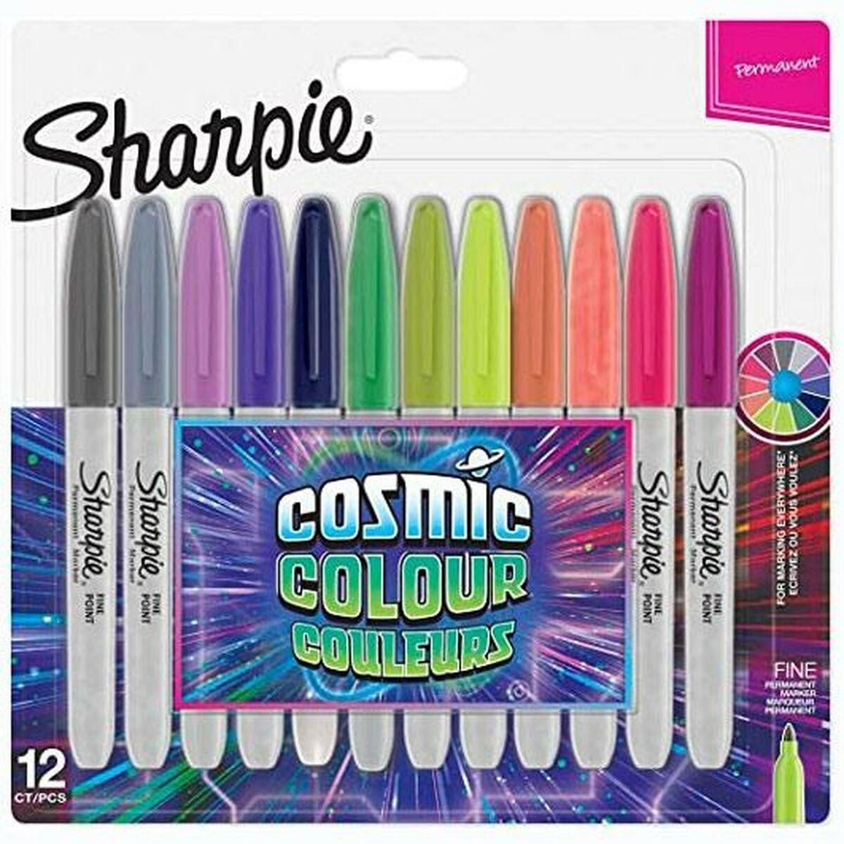 Sæt med Fiberpenne Sharpie Cosmic Multifarvet 12 Dele