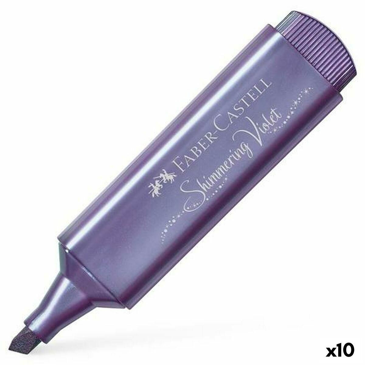 Fluorescerende markør Faber-Castell Textliner 46 Violet 10 enheder