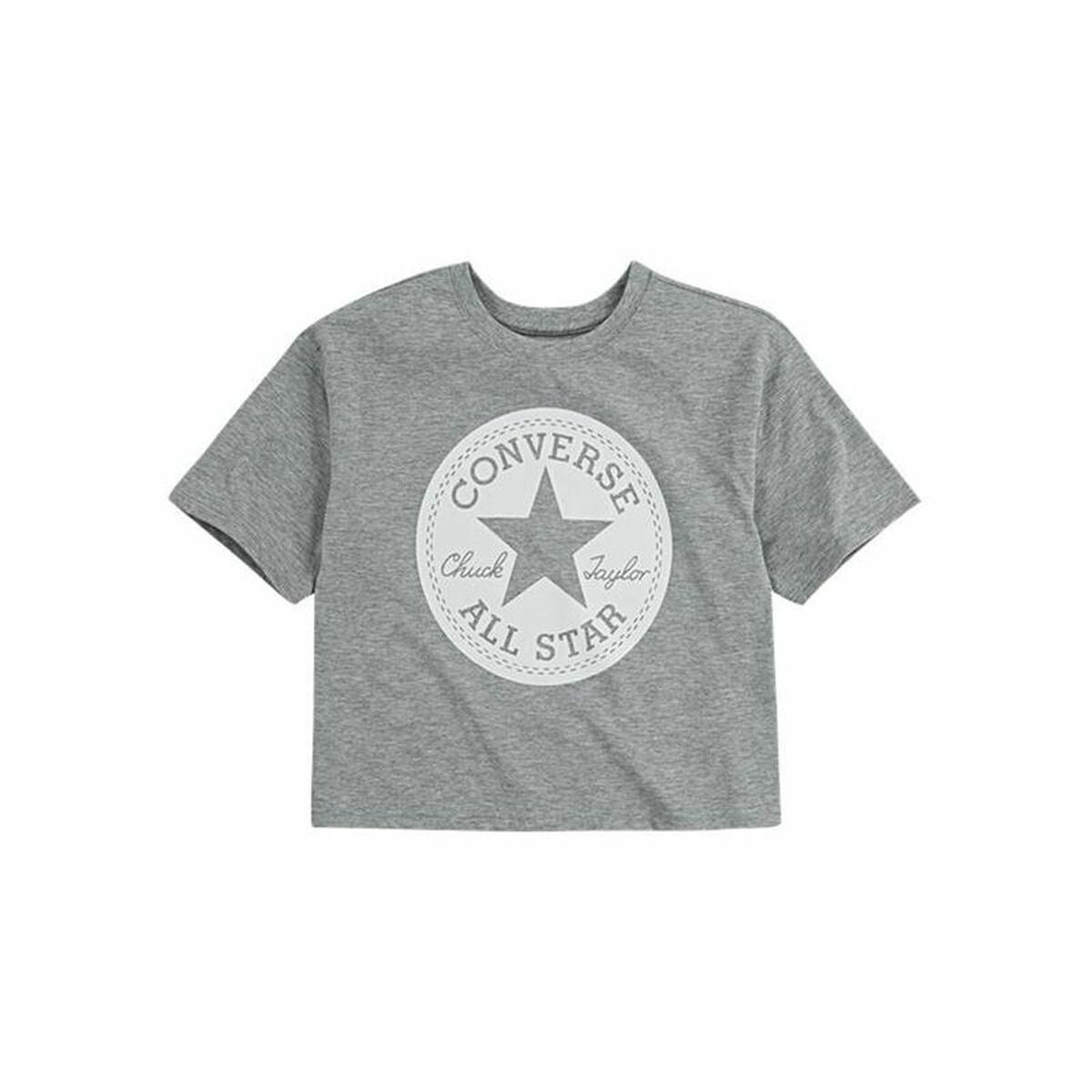 Kortærmet T-shirt Converse Chuck Patch Boxy Grå 6-7 år