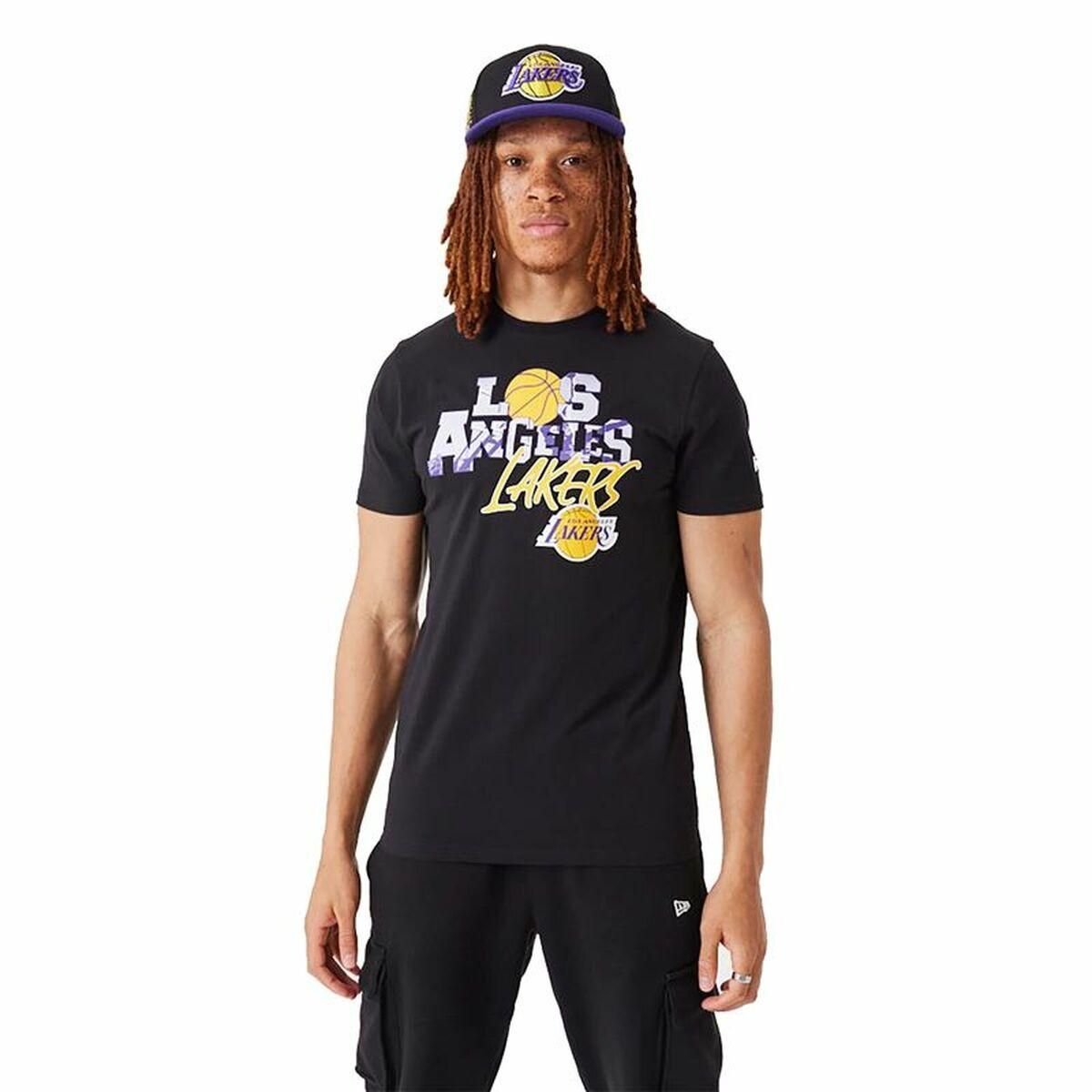 Kortærmet T-shirt til Mænd New Era NBA Infill Graphic LA Lakers L