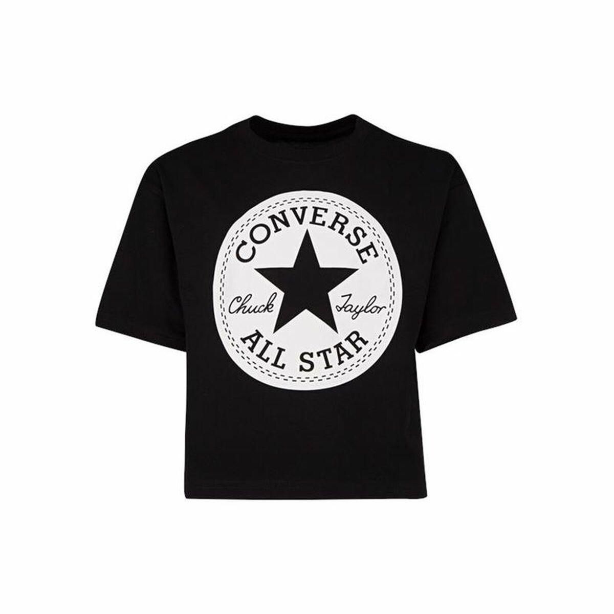 Kortærmet T-shirt Signature Converse Chuck Patch Boxy Sort 5-6 år