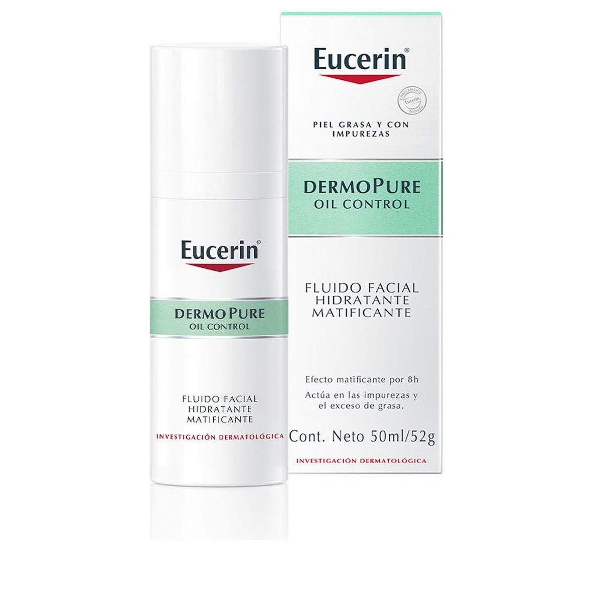 Hydrerende og matte væske Eucerin Dermopure 50 ml