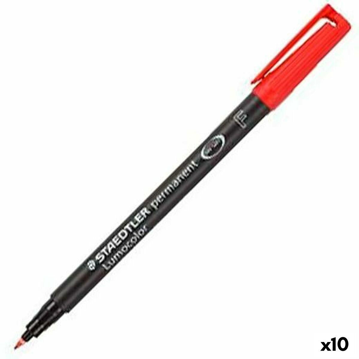 Sprittusch Staedtler Lumocolor 318-2 F Rød (10 enheder)