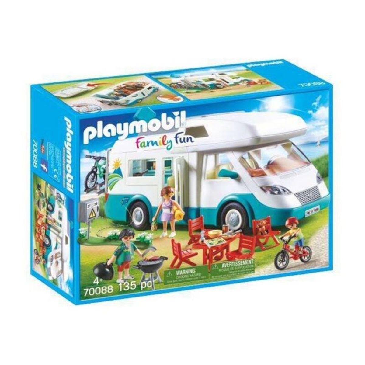 Playset Playmobil Family Fun Summer Caravan Playmobil 70088 (135 stk)