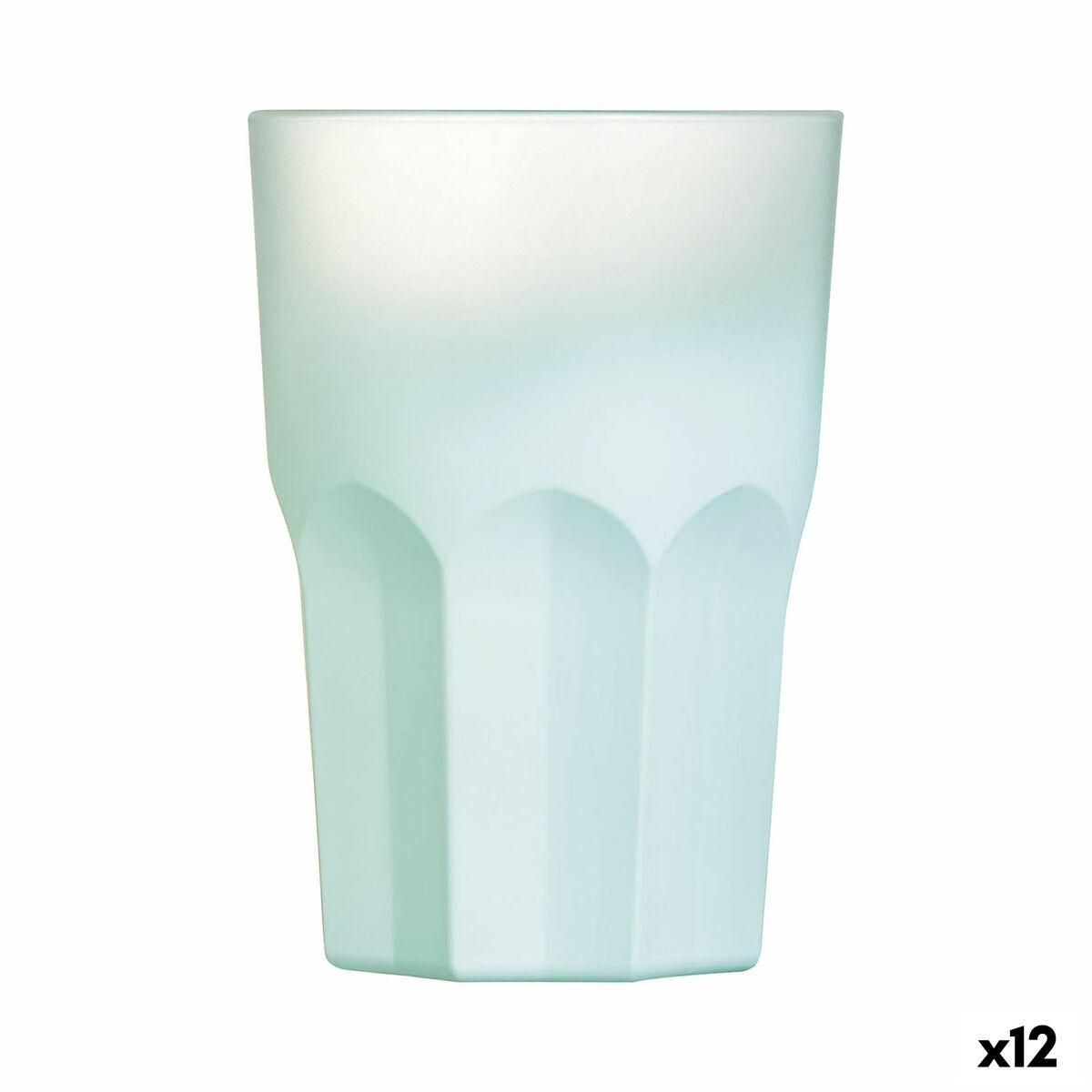 Glas Luminarc Summer Pop Turkisblå Glas 12 enheder 400 ml