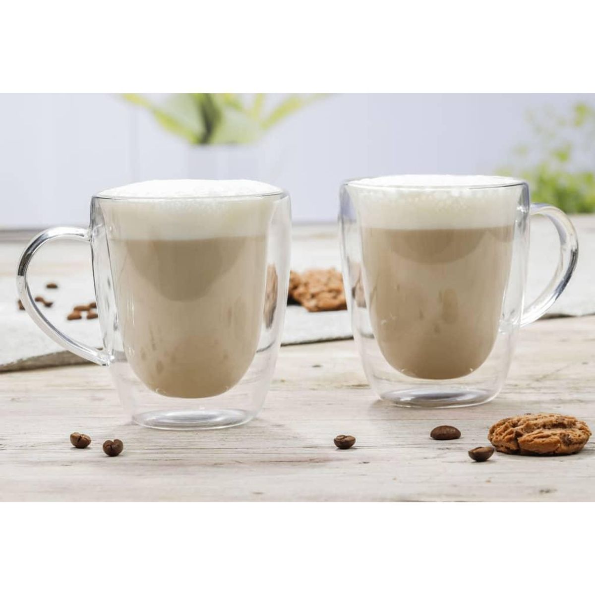 cappuccinoglas 2 stk. 270 ml transparent