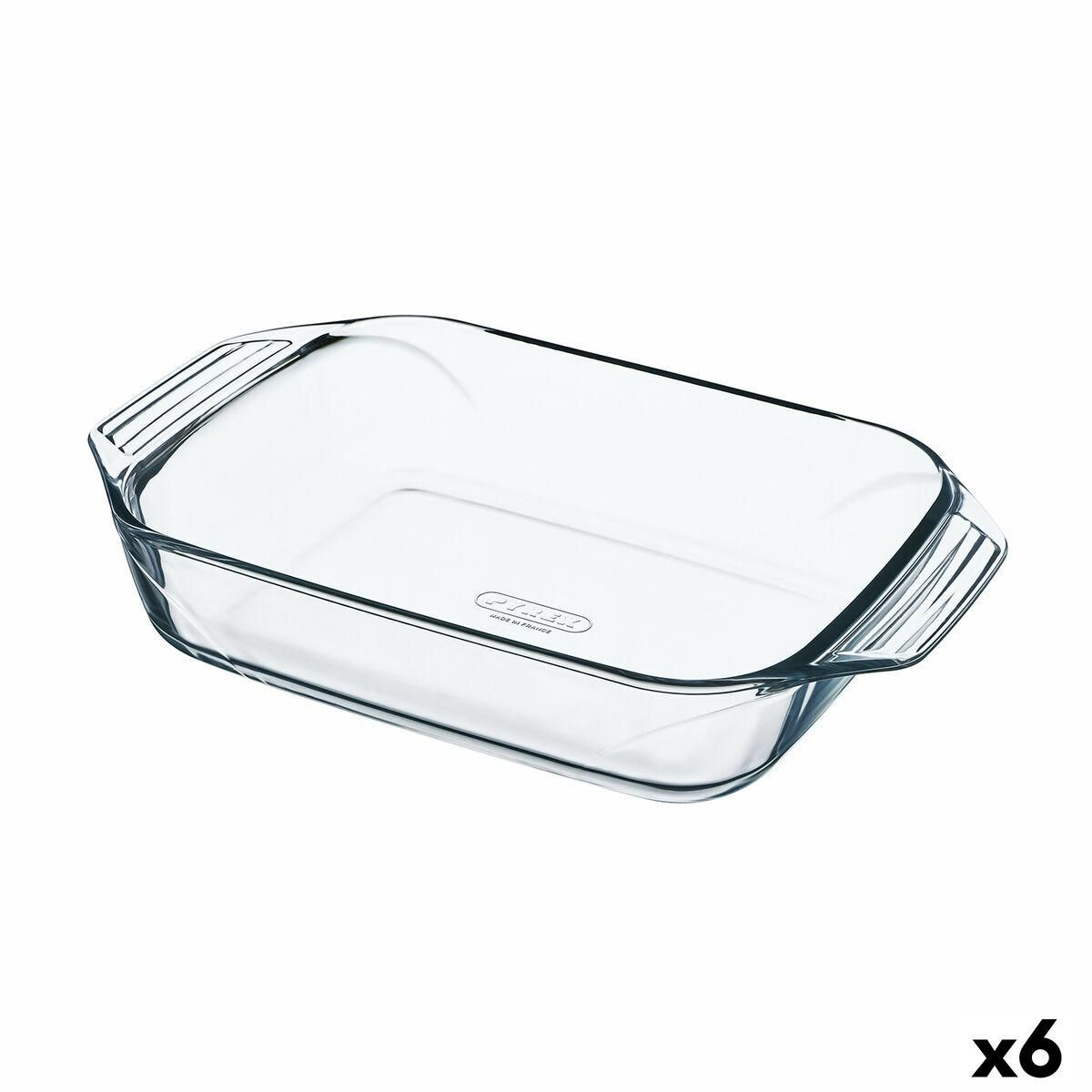 Ovn Fad Pyrex Irresistible Gennemsigtig Glas Rektangulær 27,5 x 16,9 x 6 cm (6 enheder)